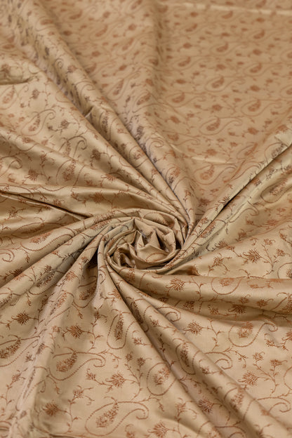 Mayur~ Valkalam Off White Maroon Pure Silk Saree