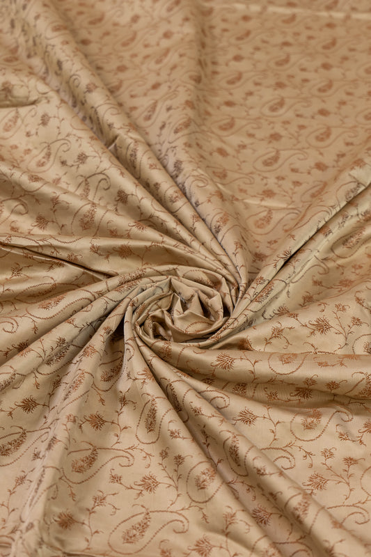Mayur~ Valkalam Off White Maroon Pure Silk Saree