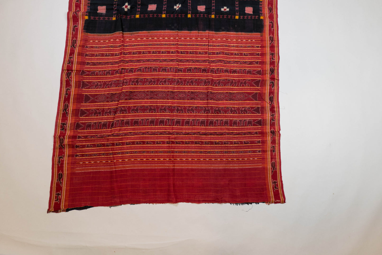Aanchal~ Pure Cotton Pasapalli Ikkat Saree from Odisha