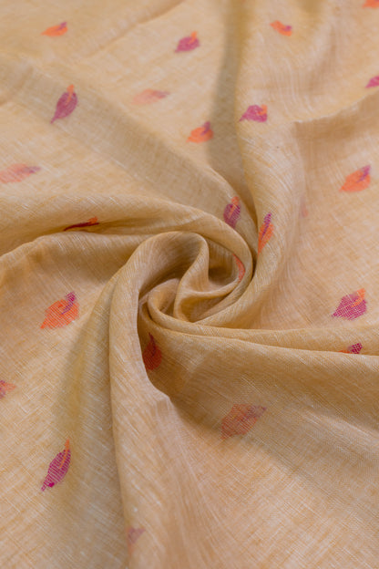 Sona~ Linen Jamdani Saree – West Bengal Loom