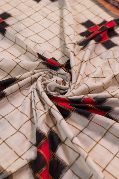 Jaapi~ Bichitrapuri Pure Cotton Saree – Odisha Heritage