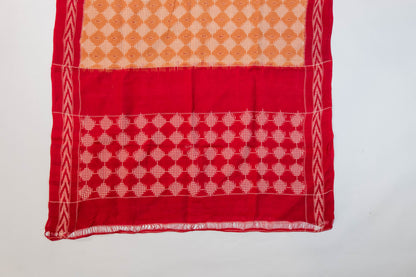 Misti~ Telia Pure Ikkat Cotton Saree – Andhra Weave