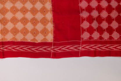 Misti~ Telia Pure Ikkat Cotton Saree – Andhra Weave