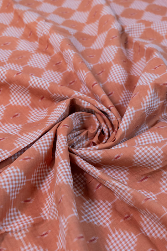Telia Ikkat Cotton Saree – Andhra Weave