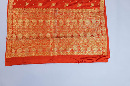 Aparaye~Rust & Golden Banarsee Saree