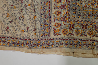 Amritasha~Warli Kantha Pure Tussar Silk Saree