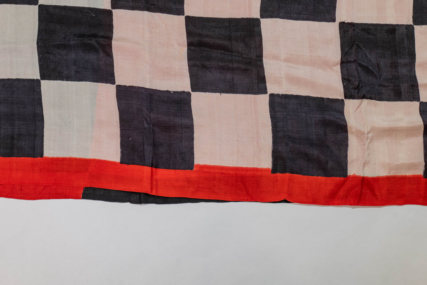 Durgdarini~Unused Pure Silk Saree Red White Black