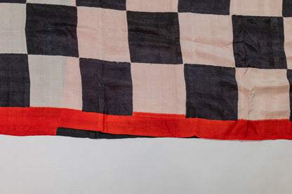 Durgdarini~Unused Pure Silk Saree Red White Black