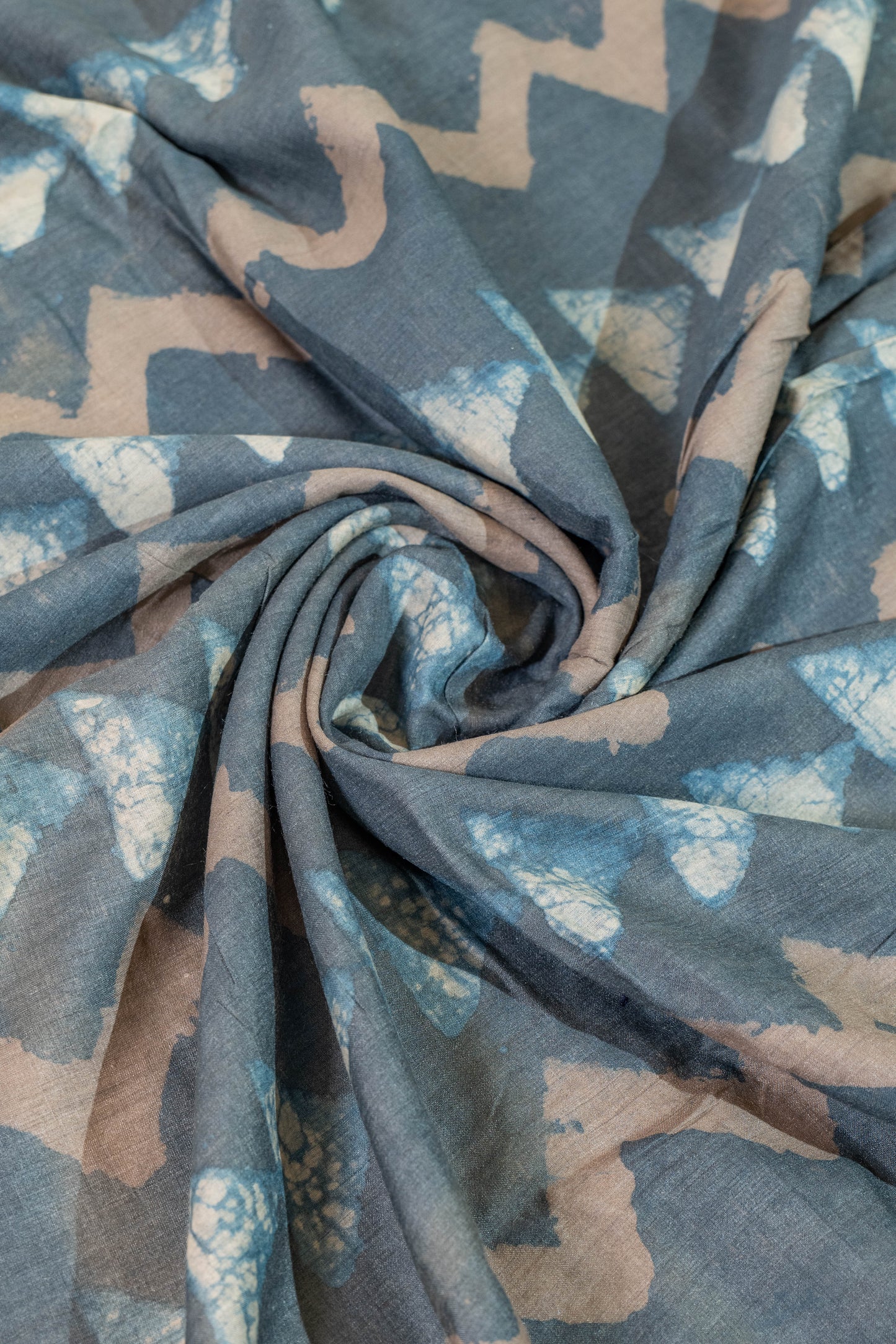 Anika~Ajrakh Pure Tussar Silk SAree