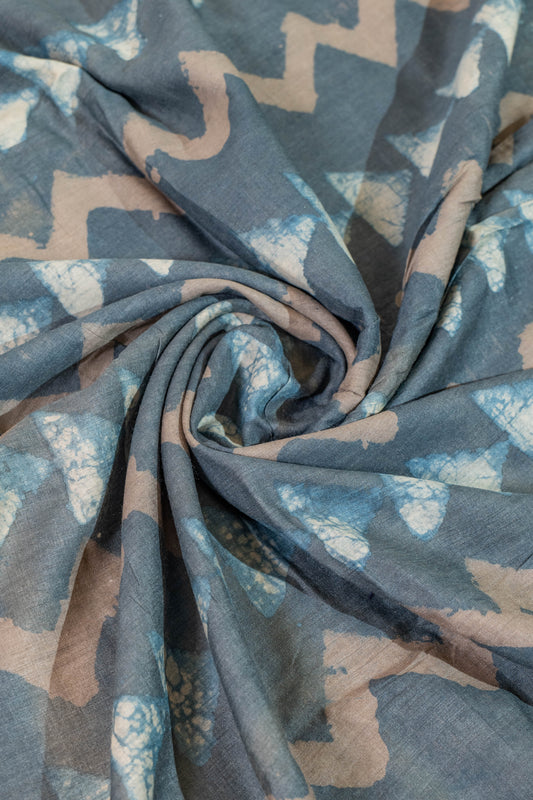 Anika~Ajrakh Pure Tussar Silk SAree