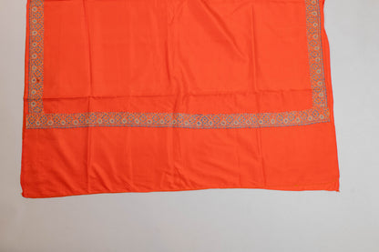 Esha~Vermillion Sozni Pure Silk Saree