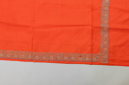 Esha~Vermillion Sozni Pure Silk Saree