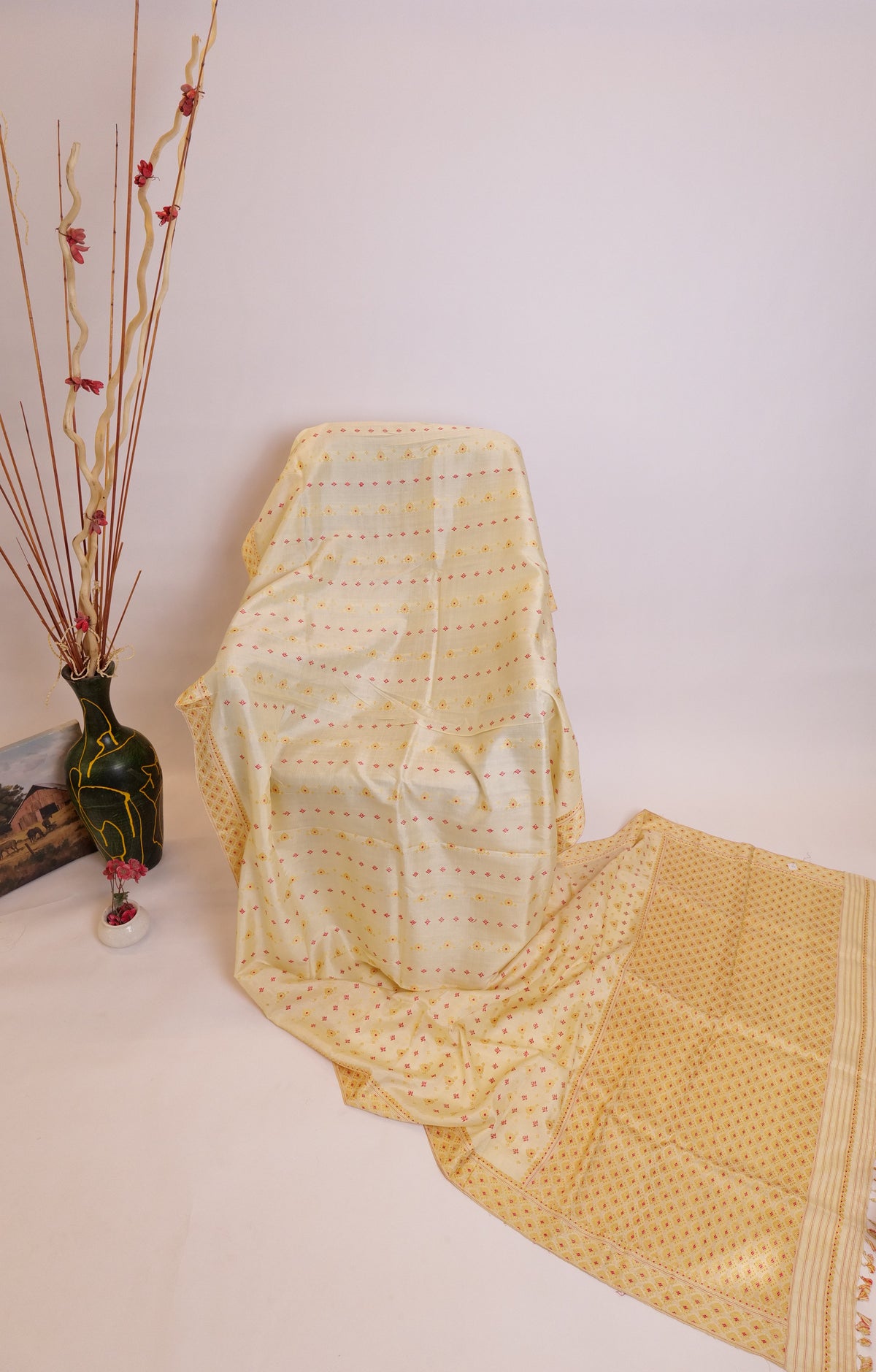 Shailsuta~Assam Mulberry Silk Golden Red
