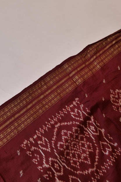 Yashasvi~Odissa Weave Green Maroon White