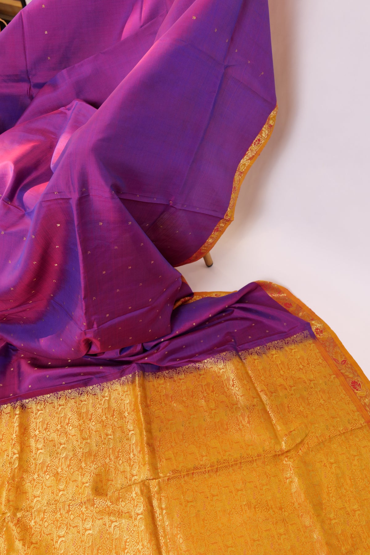 Yashas~Kanjivaram Purplish Pink Ochre