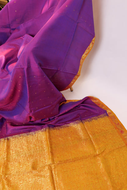 Yashas~Kanjivaram Purplish Pink Ochre