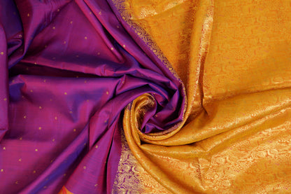 Yashas~Kanjivaram Purplish Pink Ochre