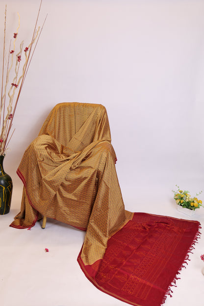 Samartha~Ikkat saree Multicolour