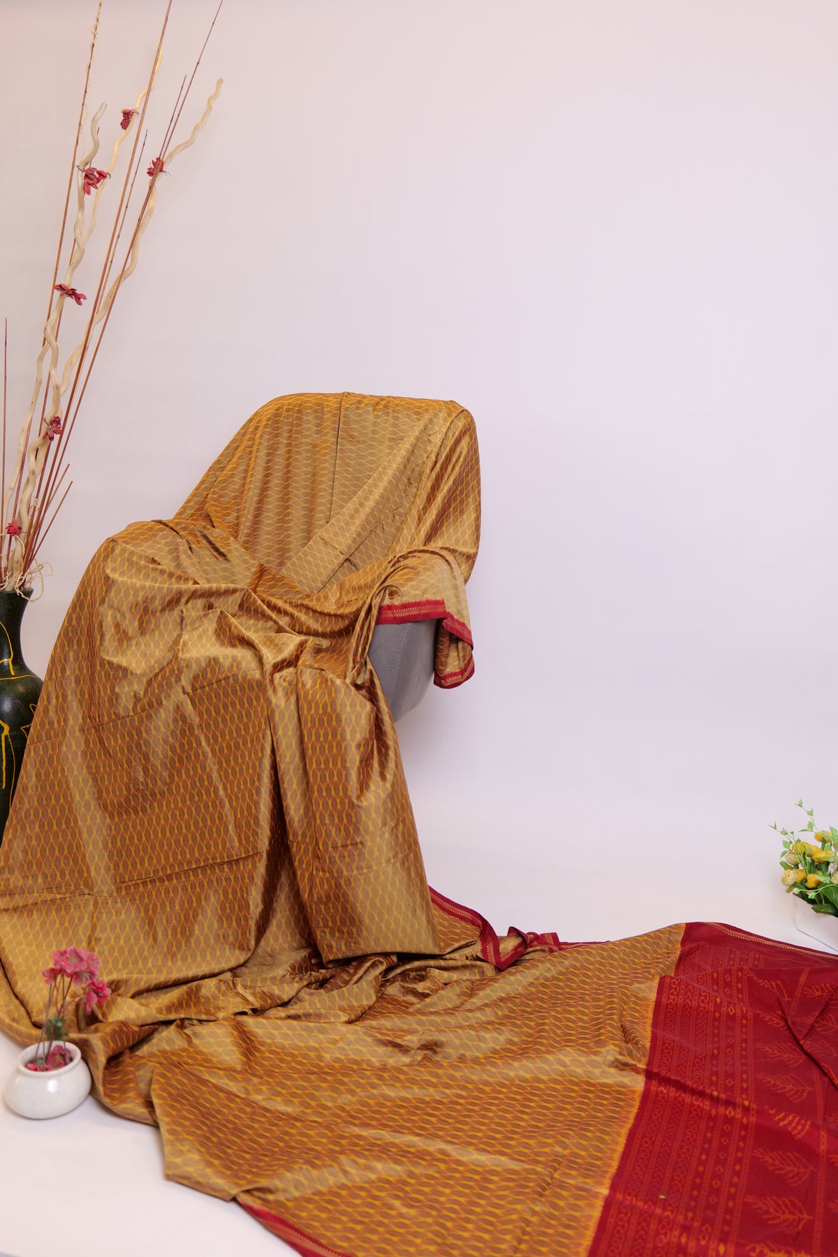 Samartha~Ikkat saree Multicolour