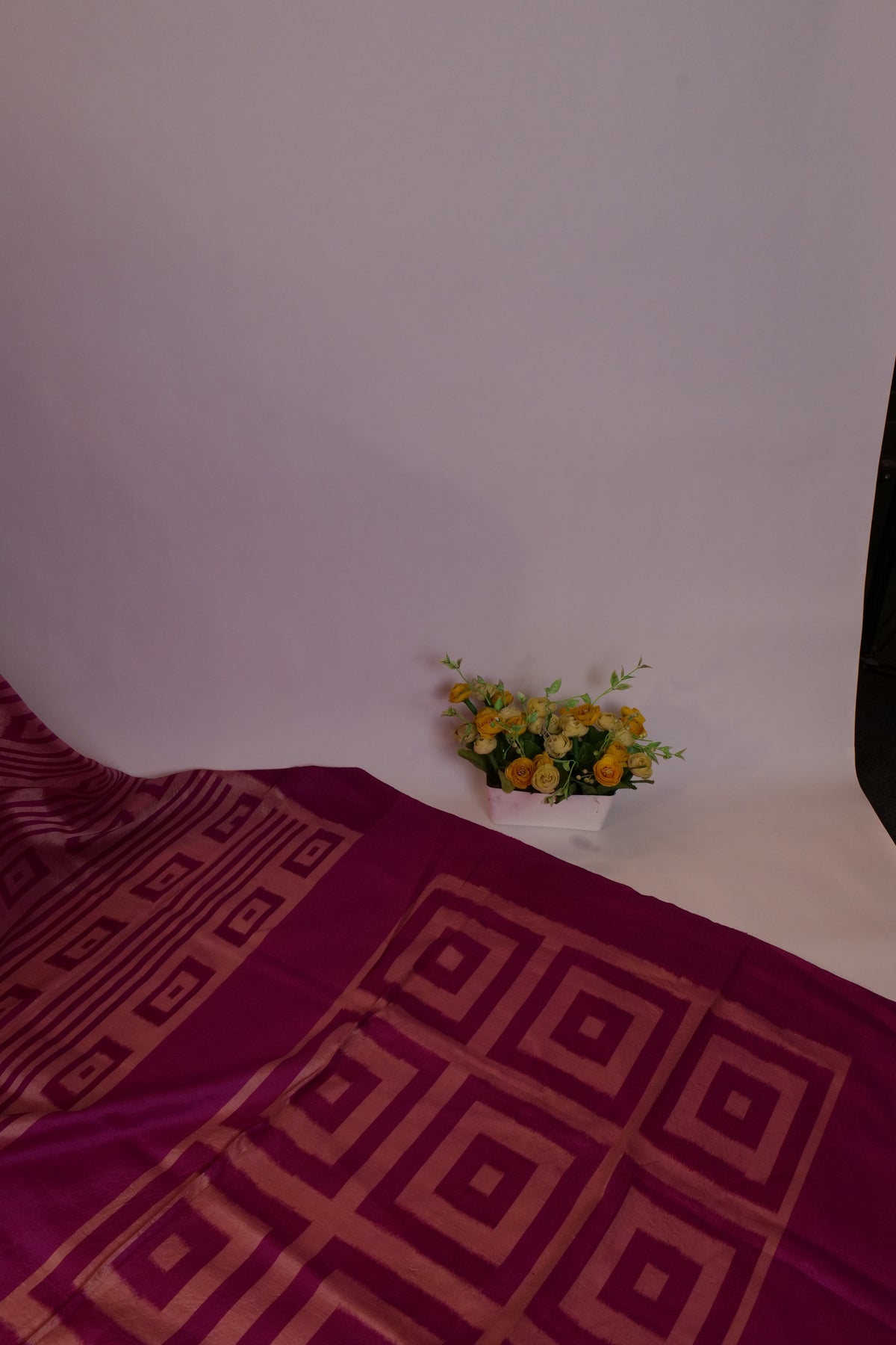 Suhani~Ikkat saree Rani & Onion Pink