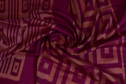 Suhani~Ikkat saree Rani & Onion Pink