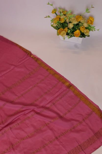 Champakam~Karnataka Crepe Silk Saree Lilac Pink