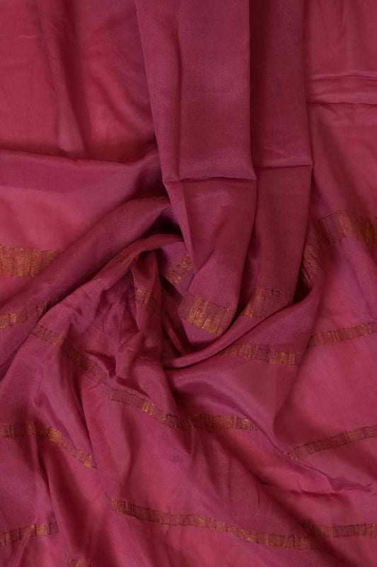 Champakam~Karnataka Crepe Silk Saree Lilac Pink