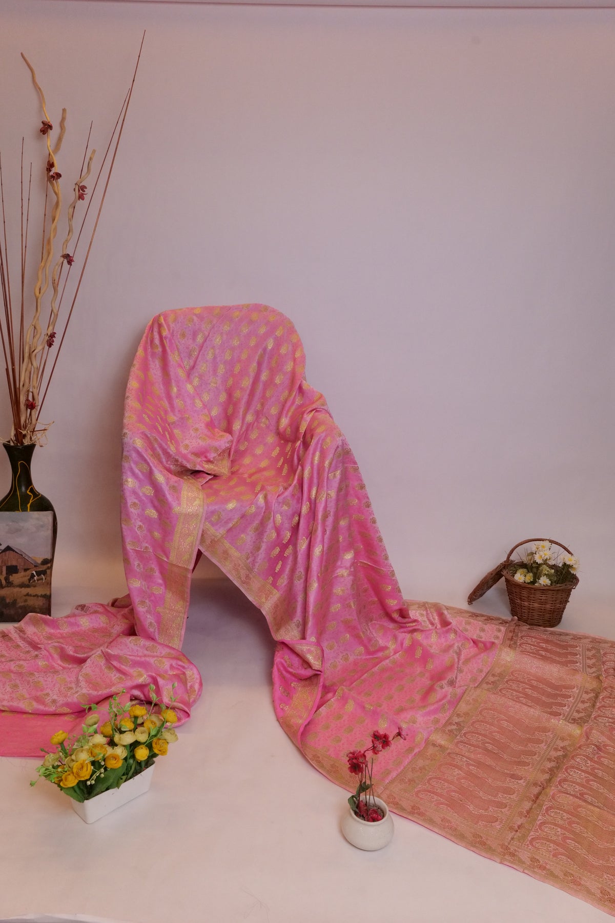 Banarsee Saree Pink